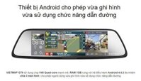 Camera hành trình ô tô Gương 4G VIETMAP G79 kiêm dẫn đường chính xác giá rẻ nhất
