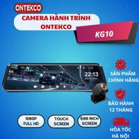 Camera hành trình ô tô ONTEKCO KG10 Camera màn hình cảm ứng 10 inch Full HD, rõ nét, bền , đẹp.