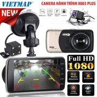Camera Hành Trình Ô Tô X003, Dùng Thẻ Tới 128GB Có Cam Trước Và Sau Dây Dài 5M Góc Quay Rộng 170°.