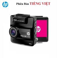 Camera hành trình ô tô xe hơi nhãn hiệu HP f550g kích thước màn hình 2.31 inch độ phân giải video 2K