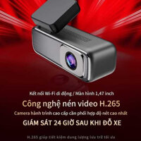 Camera Hành Trình Q6 (1 mắt hoặc tuỳ chọn 2 mắt) Có Màn Phụ Full HD Mới 2024 Tắt Máy Ghi Hình Liên Tục 48H
