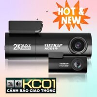 Camera hành trình trước sau VietMap KC01 Super HD 2K, Kết nối WIFI 5Ghz Xem & Tải Video