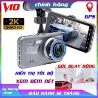 Camera hành trình V10 1296P sắc nét, tích hơp hệ thống thông minh ADAS, có GPS