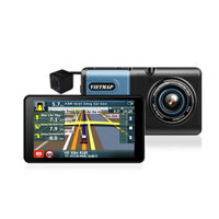 Camera hành trình Vietmap A50, màn hình android, dẫn đường và ghi hình trước, sau