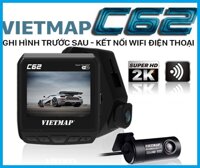 Camera Hành Trình VietMap C62 Ghi Hình 2 Mắt Trước Sau Có Wifi GPS