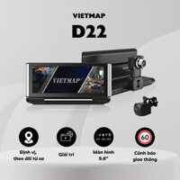 CAMERA HÀNH TRÌNH VIETMAP D22 GHI HÌNH TRƯỚC SAU, CẢNH BÁO TỐC ĐỘ GIỚI HẠN, GIẢI TRÍ, THEO DÕI TỪ XA