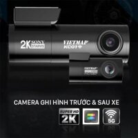 Camera hành trình VIETMAP KC01 PRO ghi hình trước và sau xe