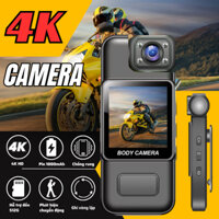 Camera Hành Trình Xe Máy 180 độ - Camera Mini Có Màng Hình LCD - Máy Quay Mini 4K Kết Hợp Ghi Âm, Camera quay phim