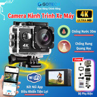 Camera Hành Trình Xe Máy 4k, Action Cam Camera Hành Trình Gắn Mũ Nón Bảo Hiểm có APP Kết Nối