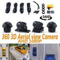 Camera HD 3D 360 Độ 4 Camera 360 720P 1080P Cho Xe Hơi