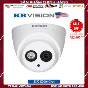 Camera HD-CVI Kbvision KX-S2004CA4 - 2MP