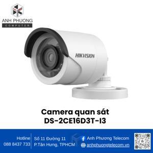 Camera HD-TVI Hikvision DS-2CE16D3T-I3 - 2MP