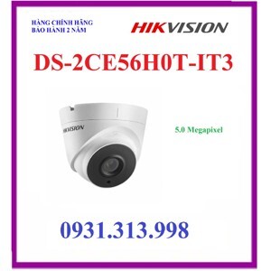 Camera HD-TVI Hikvision DS-2CE56H0T-IT3 - 5MP