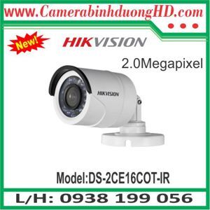 Camera HD-TVI Hikvision DS-2CE16COT-IR - 1MP