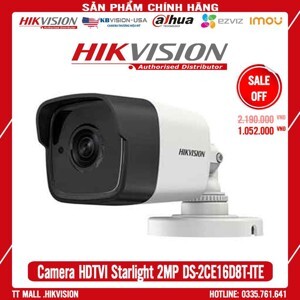 Camera HD-TVI Turbo 4.0 MP Hikvision DS-2CE16D8T-ITE