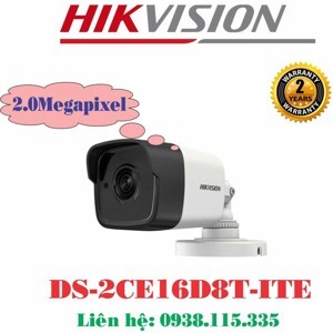 Camera HD-TVI Turbo 4.0 MP Hikvision DS-2CE16D8T-ITE