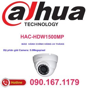 Camera HDCVI Dahua HAC-HDW1500MP - 5MP