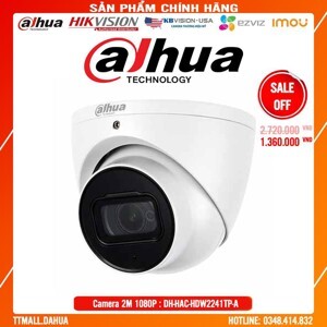 Camera HDCVI Dahua HAC-HDW2241TP-A - 2MP