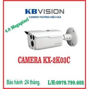 Camera HDCVI hồng ngoại 2K kbvision KX-2K03C