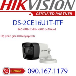 Camera HDTVI 4K Hikvision DS-2CE16U1T-ITF - 8MP