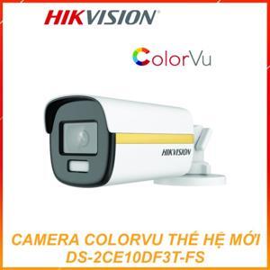 Camera HDTVI ColorVu Hikvision DS-2CE10DF3T-FS - 2MP