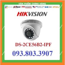 Camera HDTVI Hikvision DS-2CE56B2-IPF - 2MP