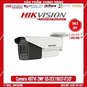 Camera HDTVI Hikvision DS-2CE19D3T-IT3Z - 2MP