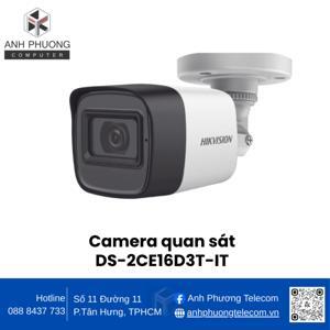 Camera HDTVI Hikvision DS-2CE16D3T-IT - 2MP
