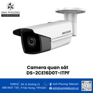 Camera HDTVI Hikvision DS-2CE16D0T-ITPF - 2MP