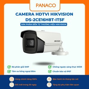 Camera HDTVI Hikvision DS-2CE16H8T-IT5F - 5MP