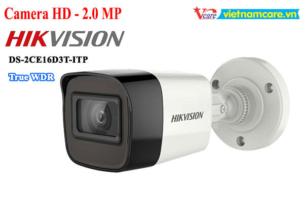 Camera HDTVI Hikvision DS-2CE16D3T-ITP - 2MP