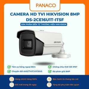 Camera HDTVI Hikvision DS-2CE16U1T-IT5F - 8MP