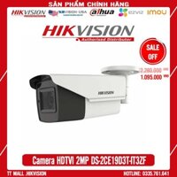 Camera HDTVI HIKVISION DS-2CE19D3T-IT3ZF chống ngược sáng hồng ngoại 30m ống kính thay đổi tiêu cự .