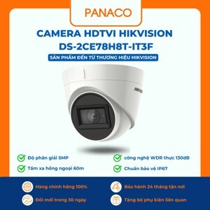 Camera HDTVI starlight Hikvision DS-2CE78H8T-IT3F - 5MP