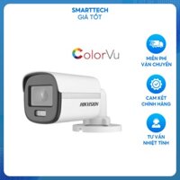 Camera Hikvision Colorvu HDTVI DS-2CE10DF0T-PFS Độ Phân Giải 2MP, Hỗ Trợ Đèn Sáng Trắng 20m