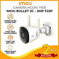 Camera IMOU Bullet 2/2C/2E 2MP ( IPC-F22P), Camera Ngoài Trời, Chống nước IP67, Chuẩn nén H265, Theo dõi chuyển động, Quay Màu ban đêm - Hãng Chính Hãng