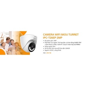 Camera IMOU IP Dome Turret IPC-T26EP