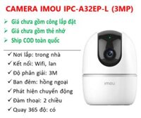 Camera Imou IPC-A32EP-L 3MP | Trong nhà | Hồng ngoại 10m | Tích hợp míc và loa | Đàm thoại 2 chiều | Phát hiện chuyển động, ph