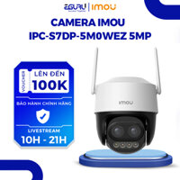 Camera IMOU ngoài trời S7DP-5M0WEZ 5MP đàm thoại 2 chiều, bật đèn và hú còi báo động, zoom kết hợp 12X
