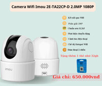 Camera Imou Ranger 2C IPC-TA22CP-D 2MP 1080P, wifi không dây tích hợp mic và loa tặng thẻ nhớ 32GB