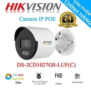 Camera IP 2.0 Megapixel HIKVISION DS-2CD1027G0-LUF