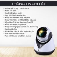 Camera Ip - Camera Wifi Quan Sát Trong Nhà CareCam 19Y200 Độ Phân Giải 2.0Mpx - Xoay Theo Chuyển Động