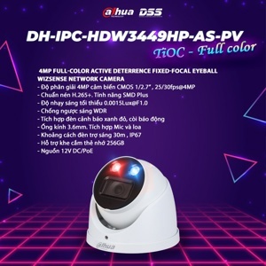 Camera IP Dahua DH-IPC-HDW3449HP-AS-PV