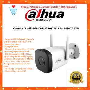 Camera IP Dahua DH-IPC-HFW1430DT-STW