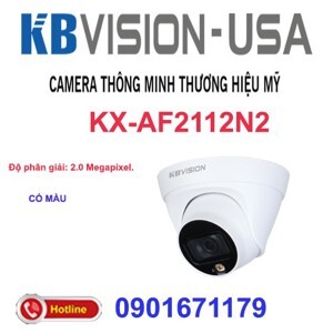 Camera IP Dome 2MP Full Color KBVISION KX-AF2112N2