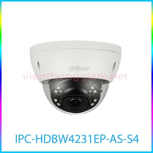 Camera IP Dome Dahua IPC-HDBW4231EP-AS-S4 - 2MP