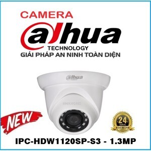 Camera IP Dome Dahua IPC-HDW1120SP-S3 - 1.3MP