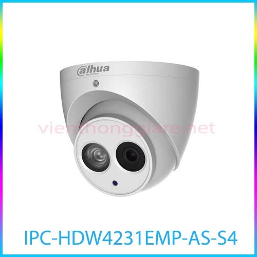 Camera IP Dome Dahua IPC-HDW4231EMP-AS-S4 - 2MP