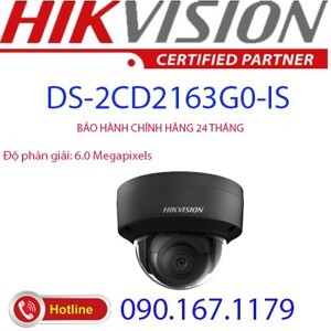 Camera IP Dome Hivision 6MP DS-2CD2163G0-IS