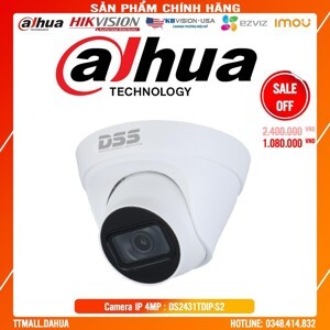 Camera IP Dome hồng ngoại Dahua DS2431TDIP-S2 - 4MP
